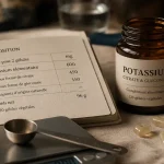 Complément alimentaire potassium : potassium élémentaire mg