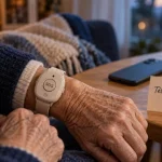 Montre téléassistance senior avec bouton SOS et sécurité 24/7 GPS