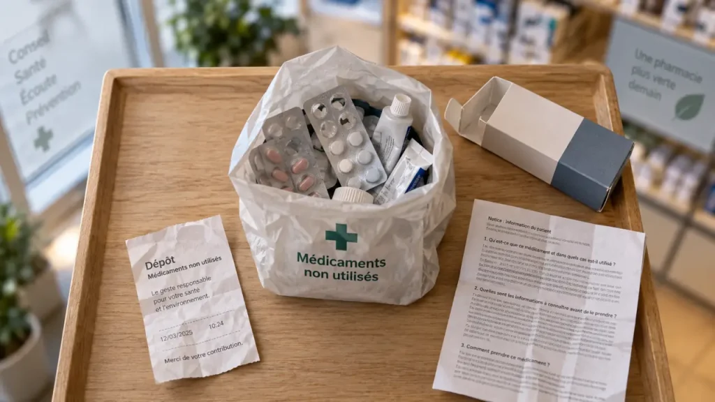 Rapportez vos médicaments non utilisés en pharmacie, sans les jeter dans l’évier