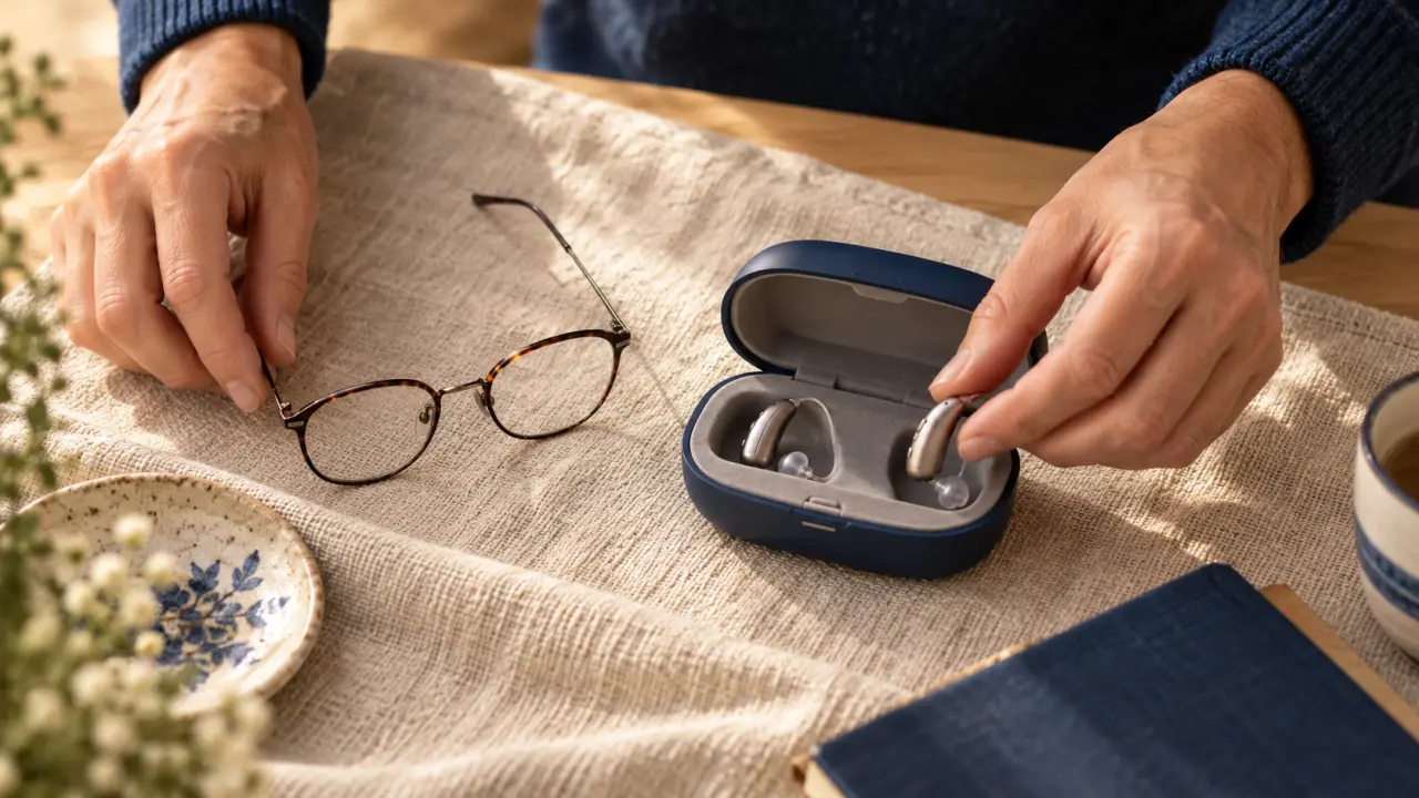 Comment mettre des appareils auditifs avec des lunettes : lunettes et aides auditives, sans chute