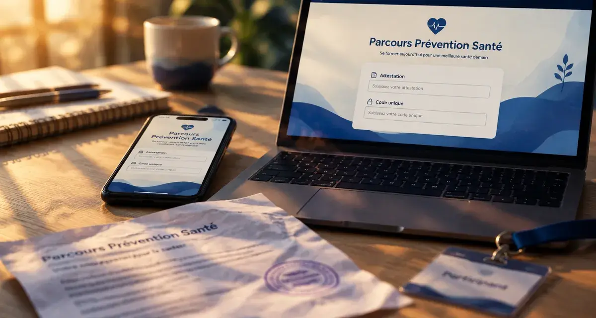 Parcours prévention santé : attestation et code unique